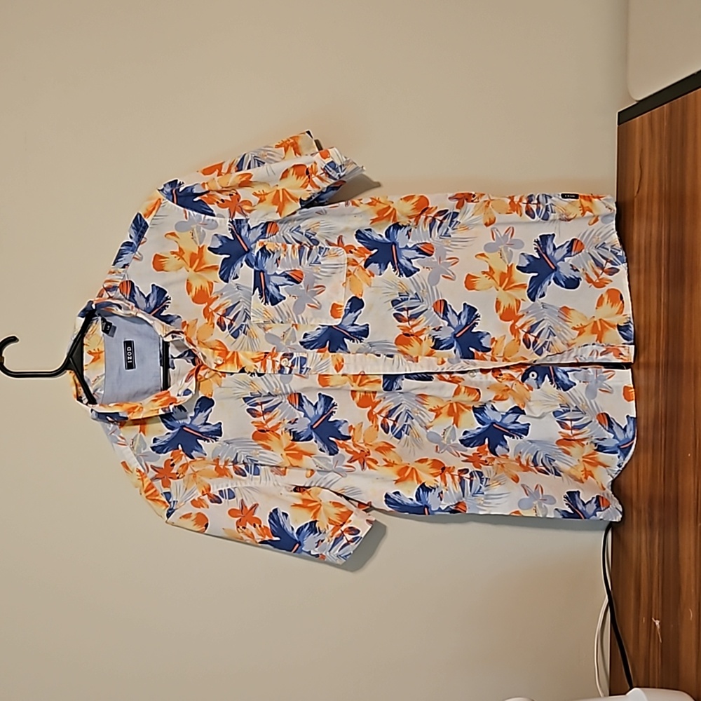 Izod Hawaiian Shirt - Large